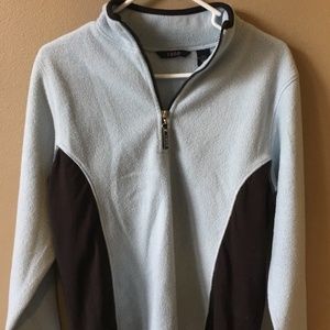 IZOD Ladies Light Blue Top Zip Pull Over